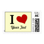 Customizable I Heart Postage Stamp