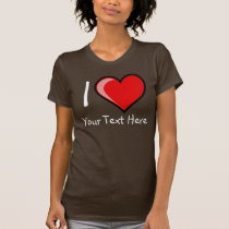 Customizable I Heart Womans Dark T-Shirt t-shirts