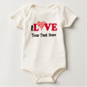 Customizable I Love onesie