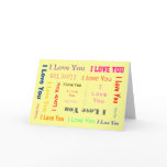 Customizable-I Love you Card
