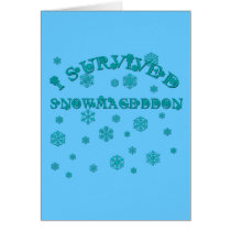 Customizable I SURVIVED SNOWMAGEDDON Cards
