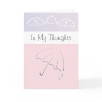 Customizable In My Thoughts Sympathy Cards