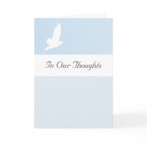 Customizable In Our Thoughts / Prayers Sympathy Cards
