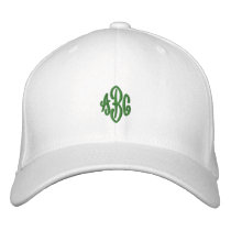 Customizable Initials Hat Embroidered Baseball Cap