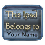Customizable  Ipad Rickshaw Sleeve iPad Sleeve