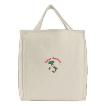 Customizable Italy Flag Map Tote Bag embroidered bags