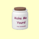 Customizable Jar~ candy and treats ~ Make Me Yours Candy Dish