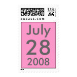 Customizable July Wedding Stamp