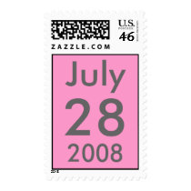 Customizable July Wedding Stamp