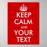 Customizable Keep Calm Poster