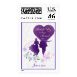 Customizable Keepsake Wedding Shades of Lavender Postage Stamps Customizable Keepsake Wedding Shades of Lavender Postage Stamps