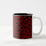 Customizable Kissy Lips Heart Coffee Mug