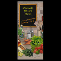 Customizable Kitchen Menu rack cards
