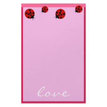 Customizable Ladybug Stationery