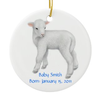 Customizable Lamb Ornament ornament