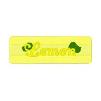 Customizable Lemon Bakery Labels labels
