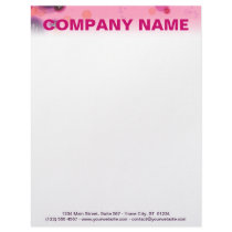 Customizable Letterhead - Berry Stains