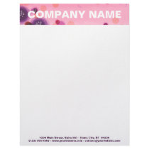 Customizable Letterhead - Berry Stains