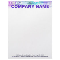 Customizable Letterhead - Blues Lines