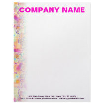 Customizable Letterhead - Just Peachy by TakingCareOfBusiness Customizable Letterhead - Just Peachy
