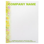 Customizable Letterhead - Lemon Drop