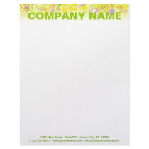 Customizable Letterhead - Lemon Drop