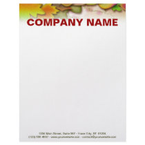 Customizable Letterheads - Falling Leaves