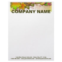 Customizable Letterheads - Falling Leaves by TakingCareOfBusiness Customizable Letterheads - Falling Leaves