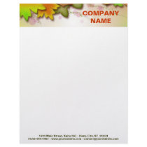 Customizable Letterheads - Falling Leaves
