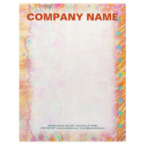 Customizable Letterheads - Just Peachy by TakingCareOfBusiness Customizable Letterheads - Just Peachy