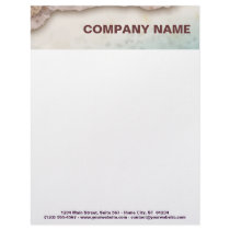 Customizable Letterheads - Sandy Beach by TakingCareOfBusiness Customizable Letterheads - Sandy Beach