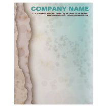 Customizable Letterheads - Sandy Beach by TakingCareOfBusiness Customizable Letterheads - Sandy Beach