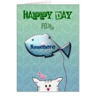 Customizable: Little Alfie balloon card