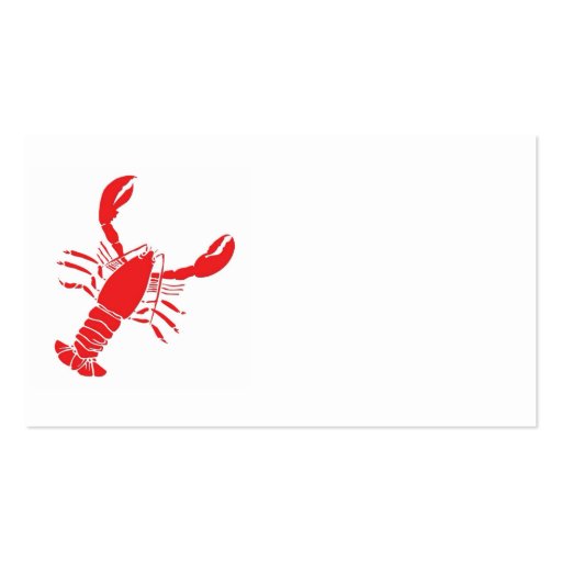 Customizable Lobster Business Card