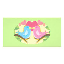 Customizable Love Birds Gifts Photo Cards