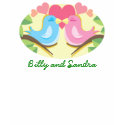 Customizable Love Birds T-shirt shirt