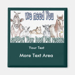 Customizable Magnets-Pet Rescue