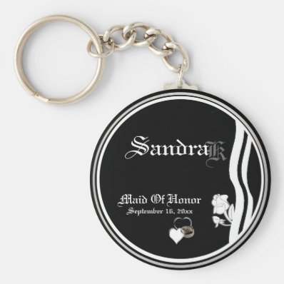 Customizable Maid Of Honor Keepsake Keychain