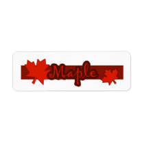 Customizable Maple Bakery Labels labels