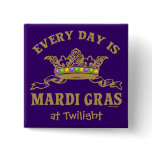 Customizable Mardi Gras Pins