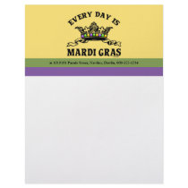 Customizable Mardi Gras Custom Letterhead