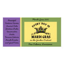 Customizable Mardi Gras Picture Card