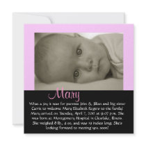 CUSTOMIZABLE - "Mary" Personalized Invitation