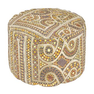 Customizable Medieval Pattern Pouf