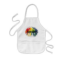 Customizable Melted Crayons Aprons