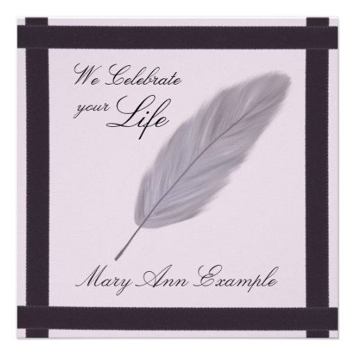 Funeral Invitation Design