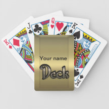 Customizable Metallic Playing Cards