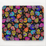 Customizable  Mexican Folk Art Sugar Skulls Mouse Pad