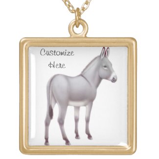 Customizable Miniature Sicilian Donkey Necklace
