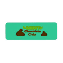 Customizable MINT Chocolate Chip Bakery Labels labels